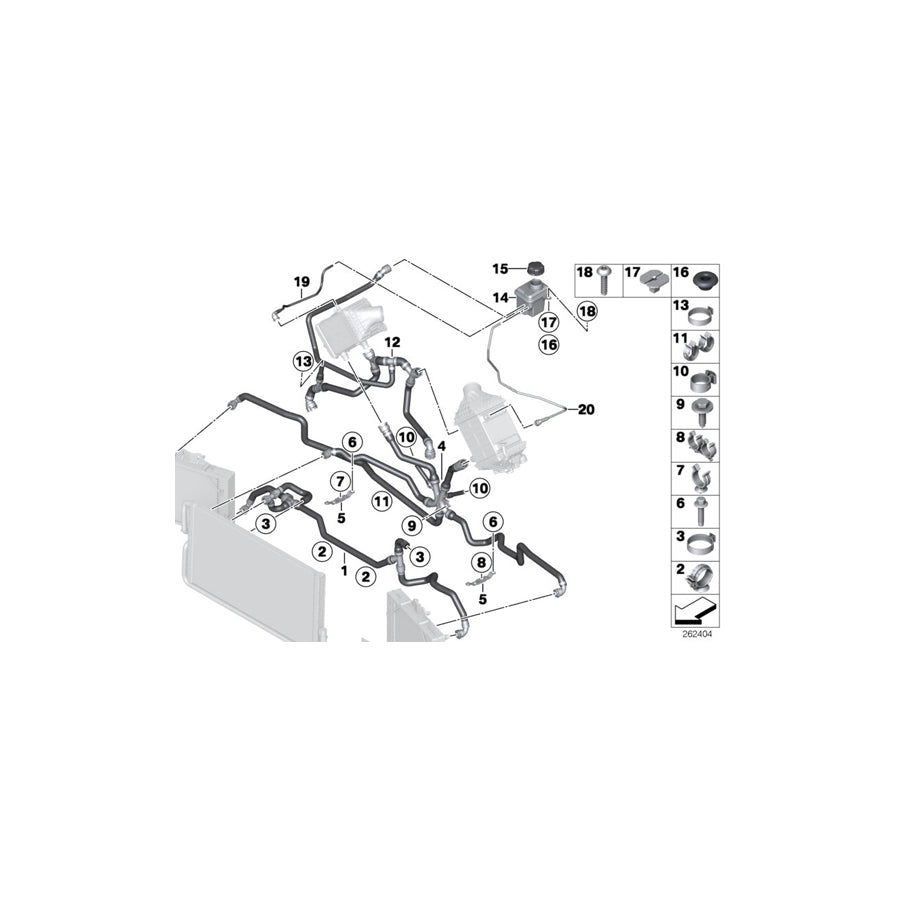 Genuine BMW 17127846202 F12 F06 F13 Bracket, Coolant Hose (Inc. M5 & M6) | ML Performance UK