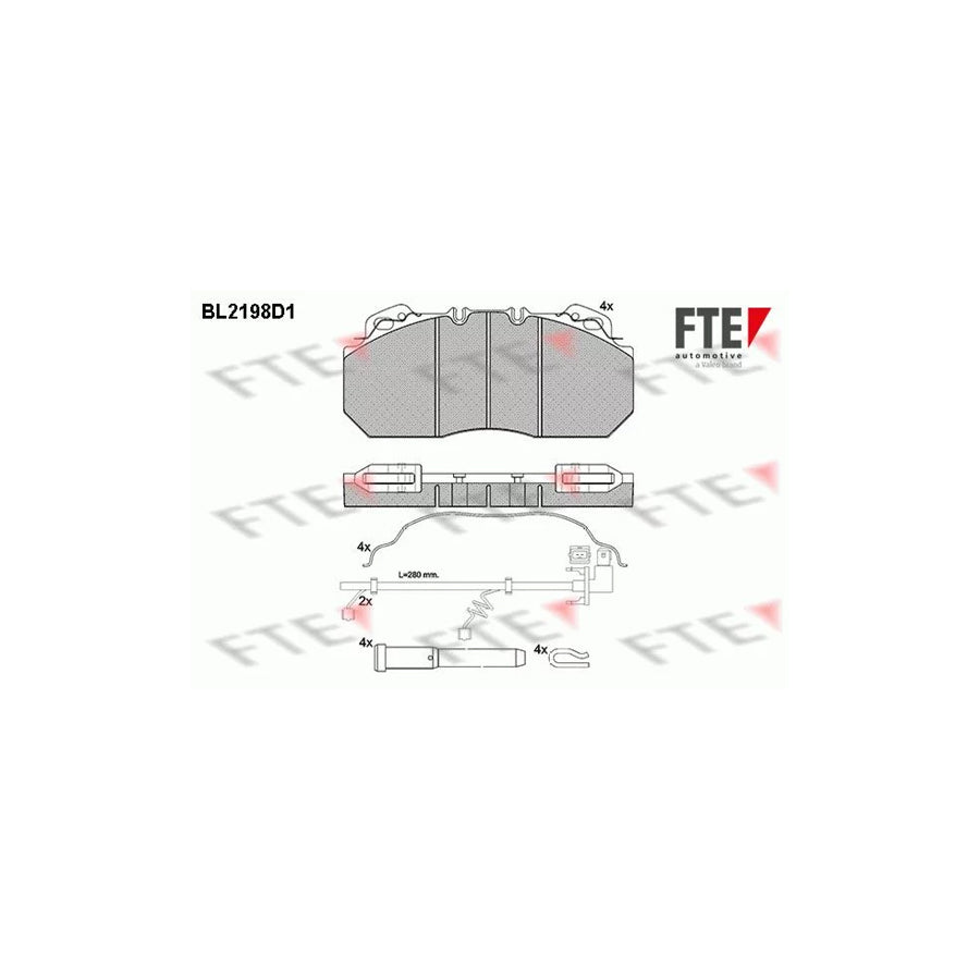 Fte BL2198D1 Brake Pad Set | ML Performance UK Car Parts