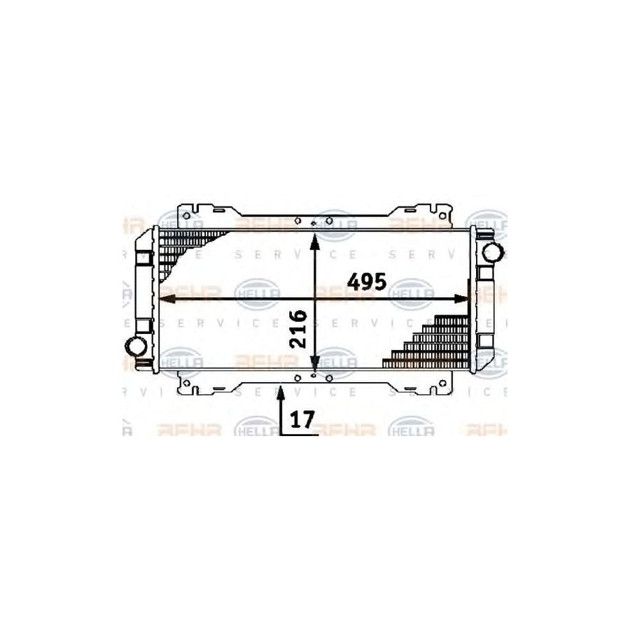 Hella 8MK 376 715-451 Engine Radiator