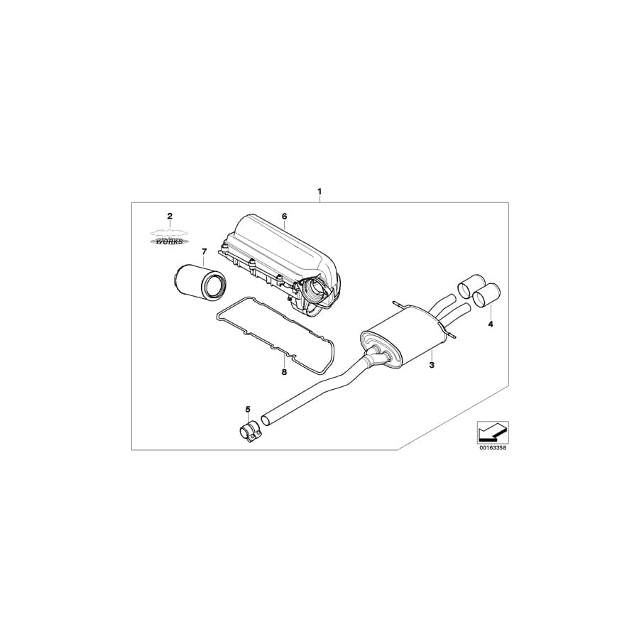 Genuine BMW 11120429564 R56 Tuningkit J. COOPER WORKS (Inc. Cooper S) | ML Performance UK Car Parts