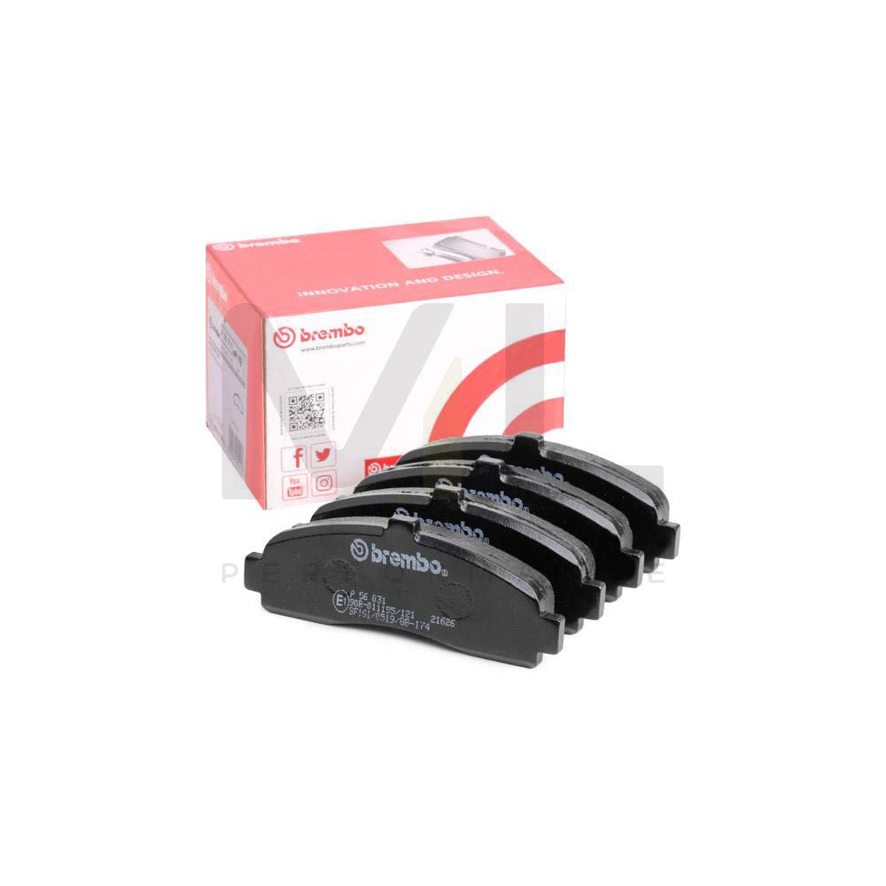 Brembo P 56 031 Brake Pad Set For Nissan Micra Ii Hatchback (K11) Excl. Wear Warning Contact | ML Performance Car Parts