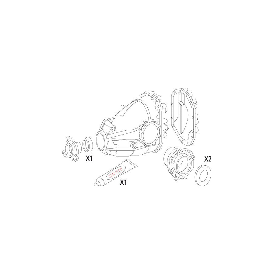 Corteco 19535815 Gasket Set, Differential | ML Performance UK