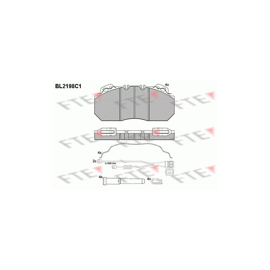 Fte BL2198C1 Brake Pad Set | ML Performance UK Car Parts