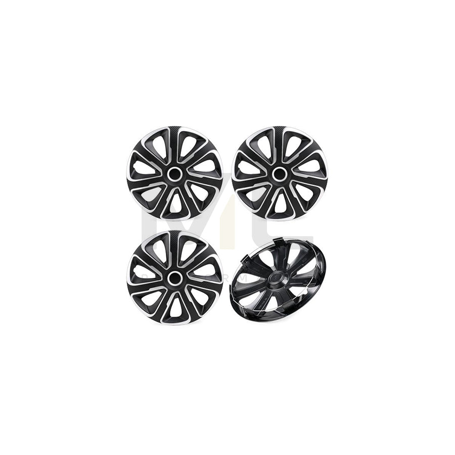 ARGO 15 LIVORNO CARBON S&B Wheel trims 15 Inch Black/Silver, Carbon | ML Performance Car Parts