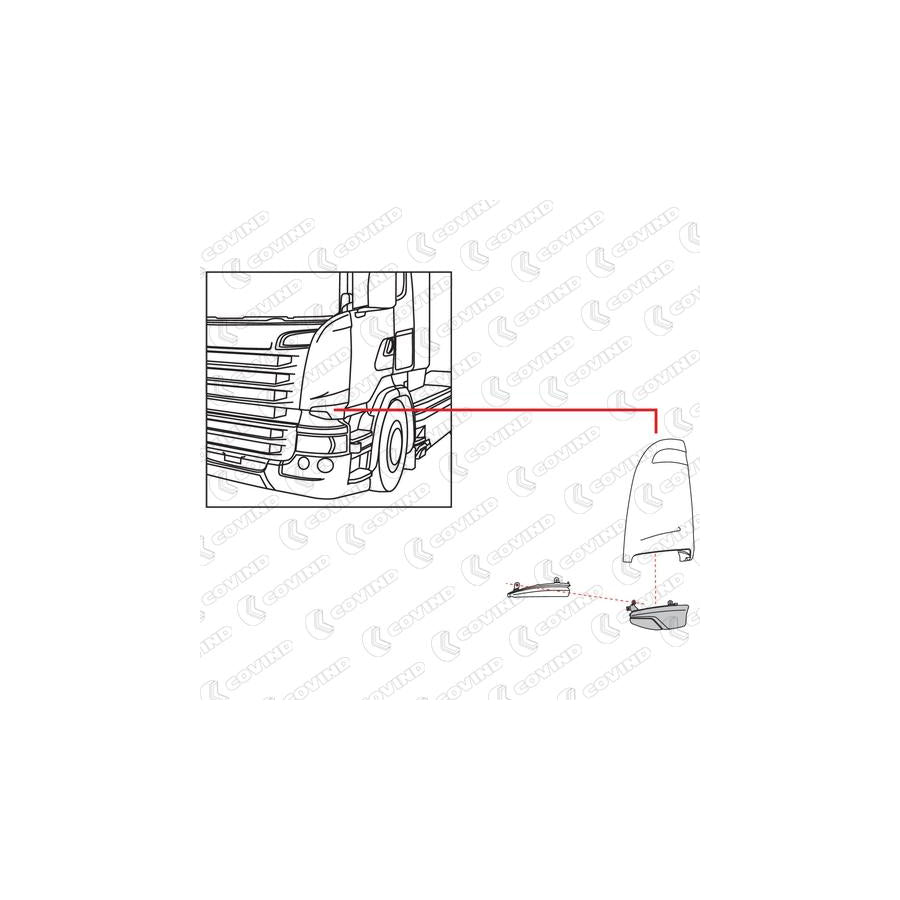 Covind 146/167 Air Deflector, Driver Cab | ML Performance UK