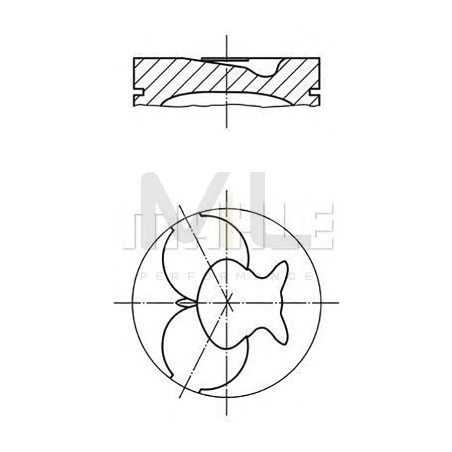 MAHLE ORIGINAL 002 24 01 Piston with piston rings, with cooling duct | ML Performance Car Parts