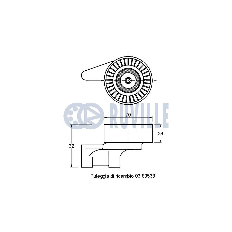 Ruville 55174 Alternator Freewheel Clutch Suitable For Mercedes-Benz Vario | ML Performance UK Car Parts