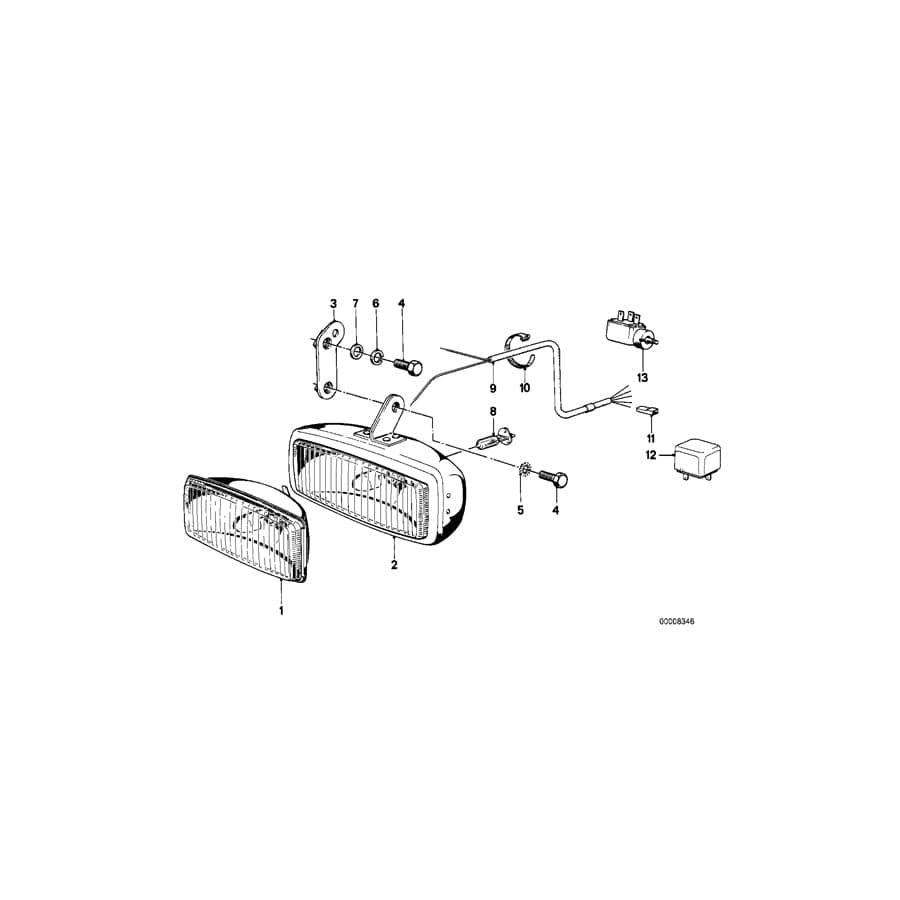 Genuine BMW 63171367298 E21 E12 Fog Lights (Inc. 320, 528i & 315) | ML Performance UK Car Parts