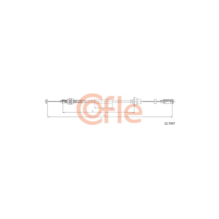 COFLE 12.7307 Throttle Cable for FIAT Seicento / 600 Hatchback (187) | ML Performance UK Car Parts