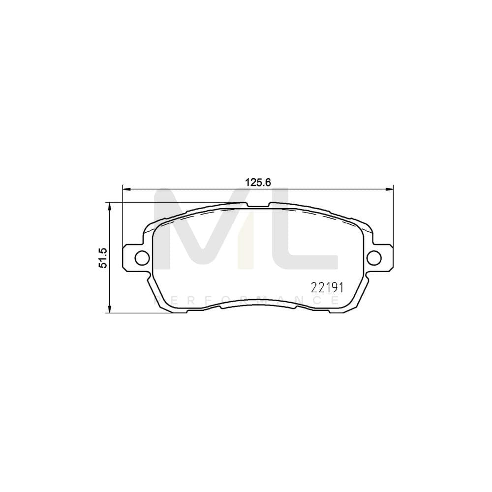 Brembo P 24 203 Brake Pad Set For Ford Ka Excl. Wear Warning Contact, With Anti-Squeak Plate, With Brake Caliper Screws | ML Performance Car Parts