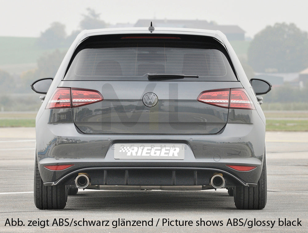 Rieger 00099175 VW Mk7 Golf Rear Diffuser (GTI Clubsport & GTI) 3 | ML Performance UK Car Parts