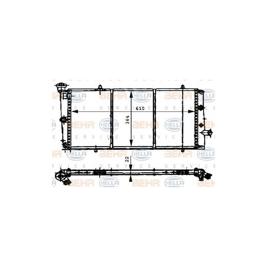 Hella 8MK 376 716-001 Engine Radiator