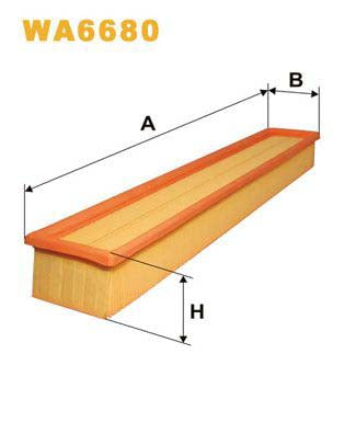 WIX Filters WA6680 Air Filter Suitable For Mercedes-Benz C-Class