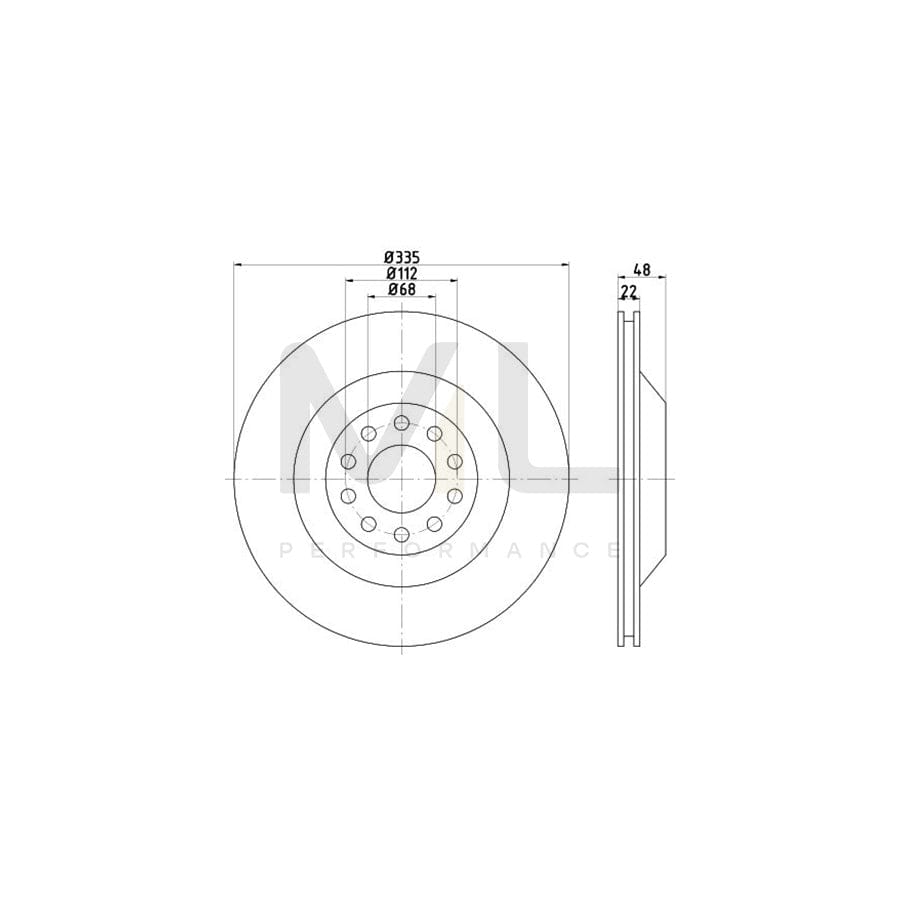 TEXTAR OE-Line 92206310 Brake Disc for AUDI A6 Internally Vented, Coated, High-carbon, without wheel hub, without wheel studs | ML Performance Car Parts