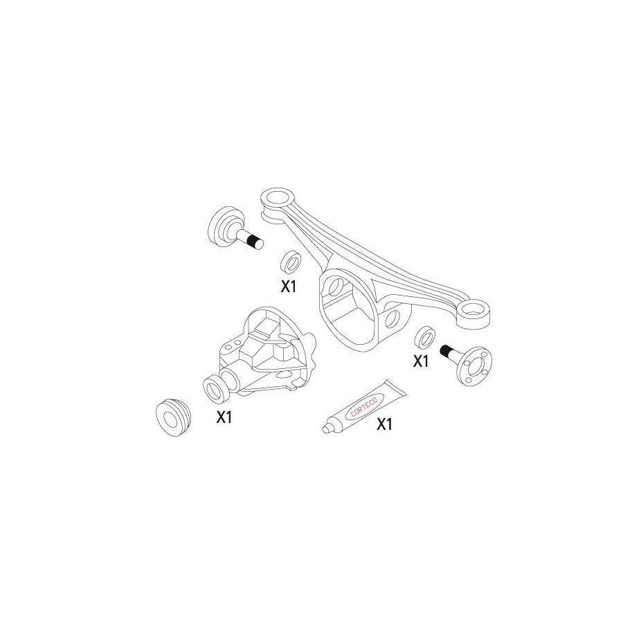 Corteco 19535942 Gasket Set, Differential For Mazda Mx-5 I (Na) | ML Performance UK