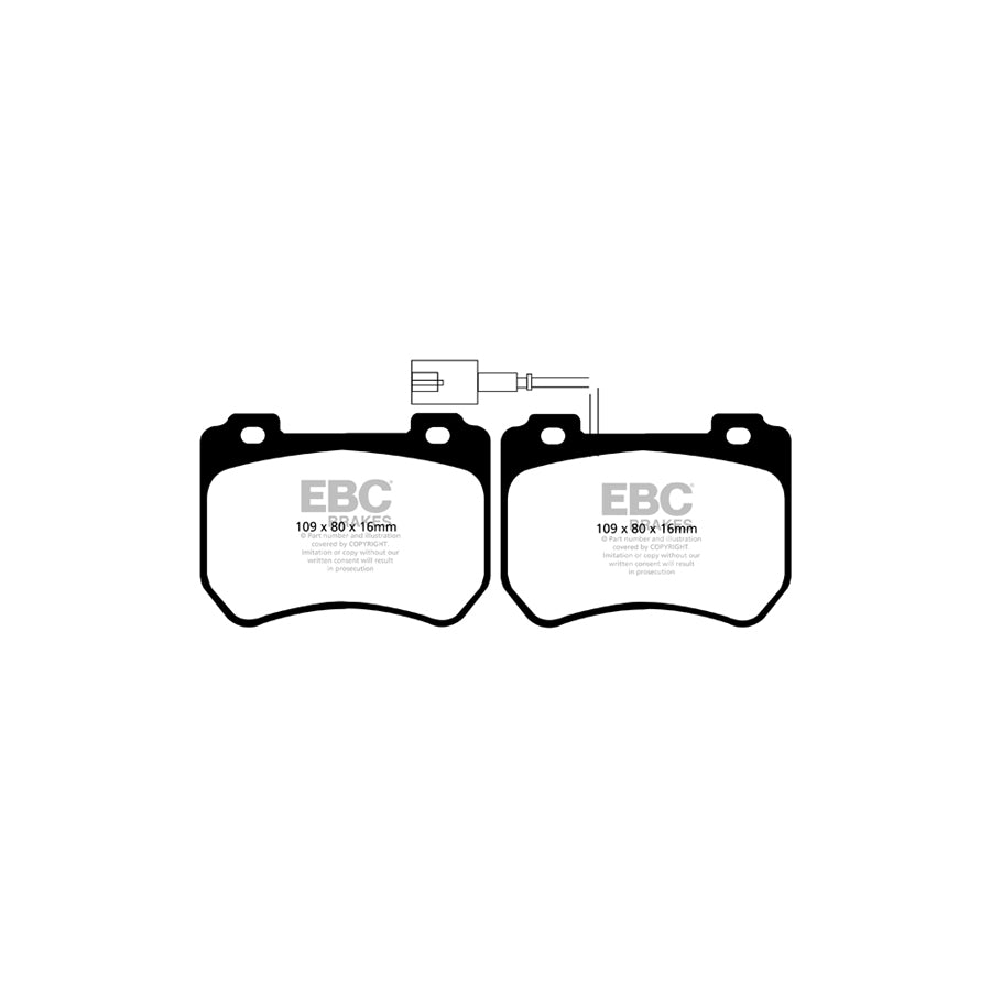 EBC PDKF039 Alfa Romeo Ultimax Front Brake Pad & Plain Disc Kit - TRW Caliper (Inc. 159 & Spider) 2 | ML Performance UK Car Parts