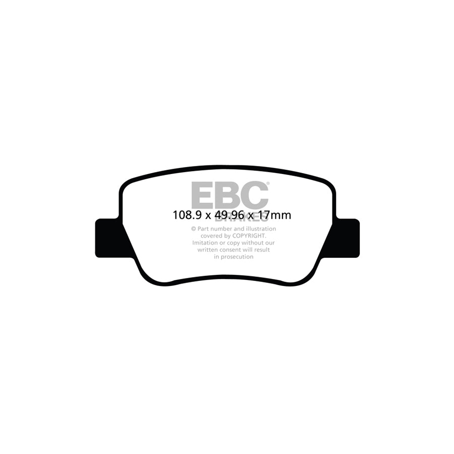 EBC DPX2027 Toyota Avensis Ultimax Rear Brake Pads 2 | ML Performance UK Car Parts