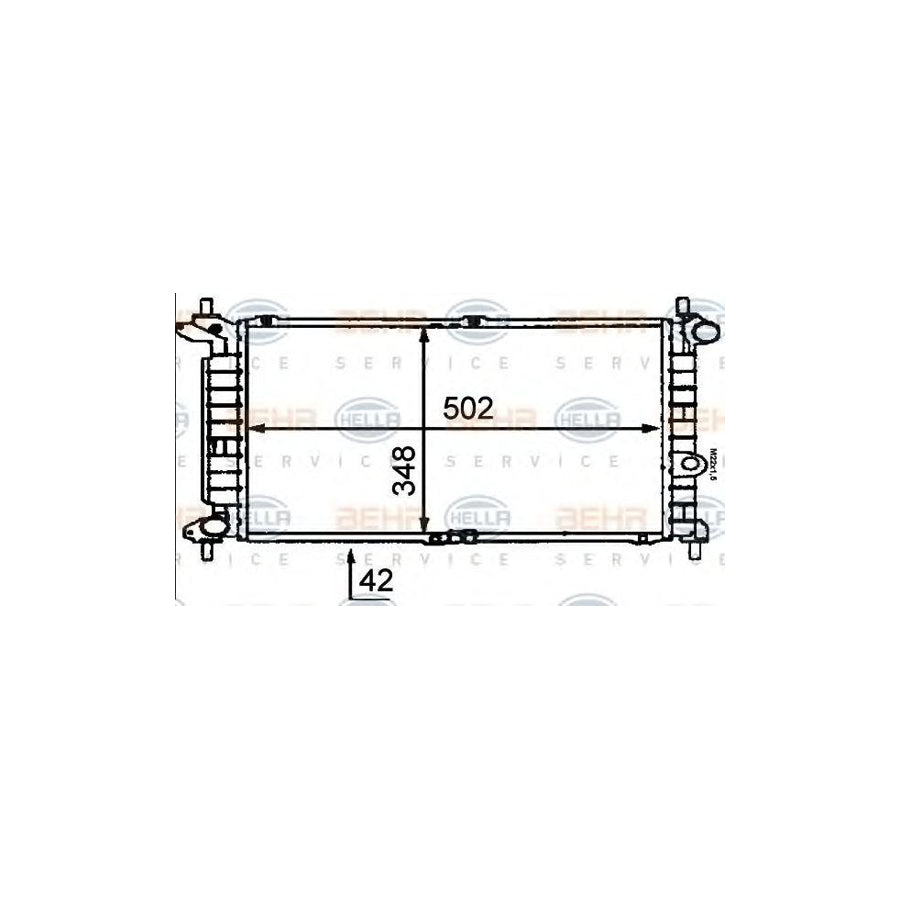 Hella 8MK 376 715-771 Engine Radiator