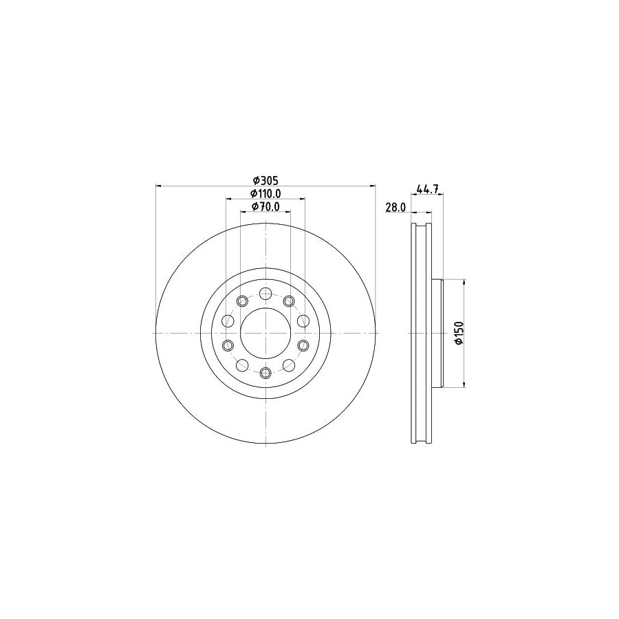 Hella 8MP 376 806-191 Water Pump