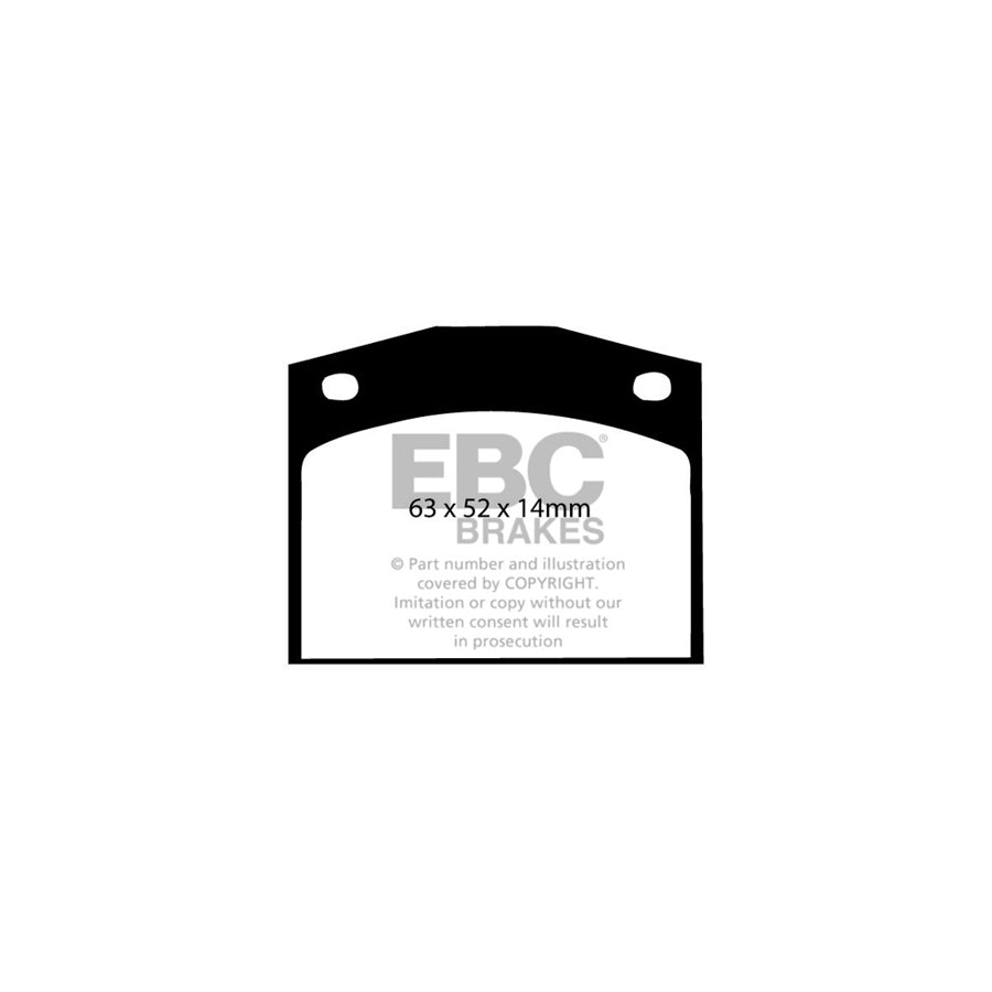 EBC DP238 Honda Nissan Ultimax Front Brake Pads (Inc. Civic & Silvia) 2 | ML Performance UK Car Parts