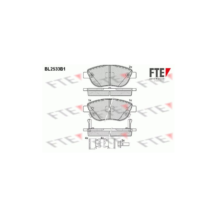 Fte 9010786 Brake Pad Set For Fiat 500L (351, 352) | ML Performance UK Car Parts