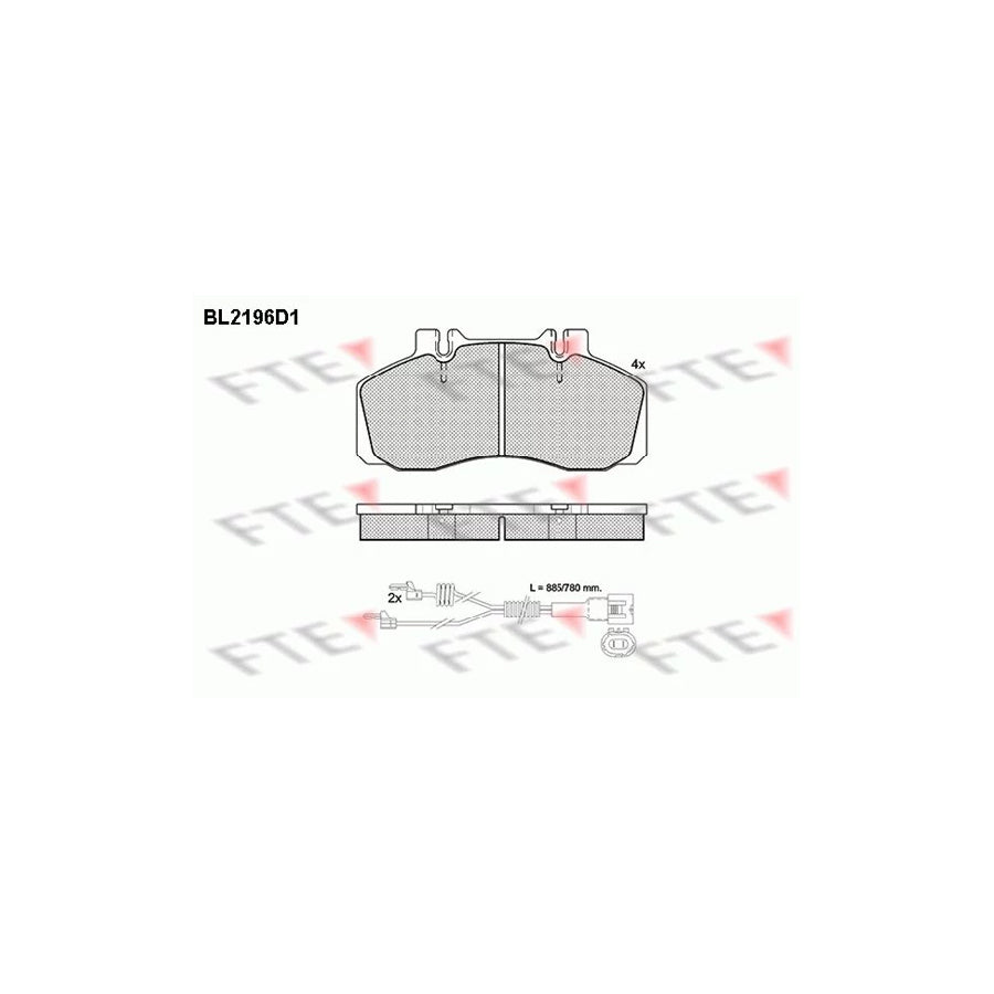 Fte BL2196D1 Brake Pad Set | ML Performance UK Car Parts