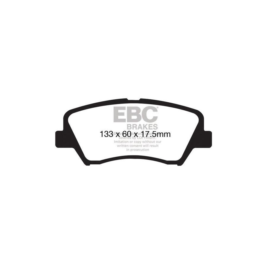 EBC PD08KF713 Hyundai Kia Yellowstuff Front Brake Pad & USR Disc K 2 | ML Performance UK Car Parts