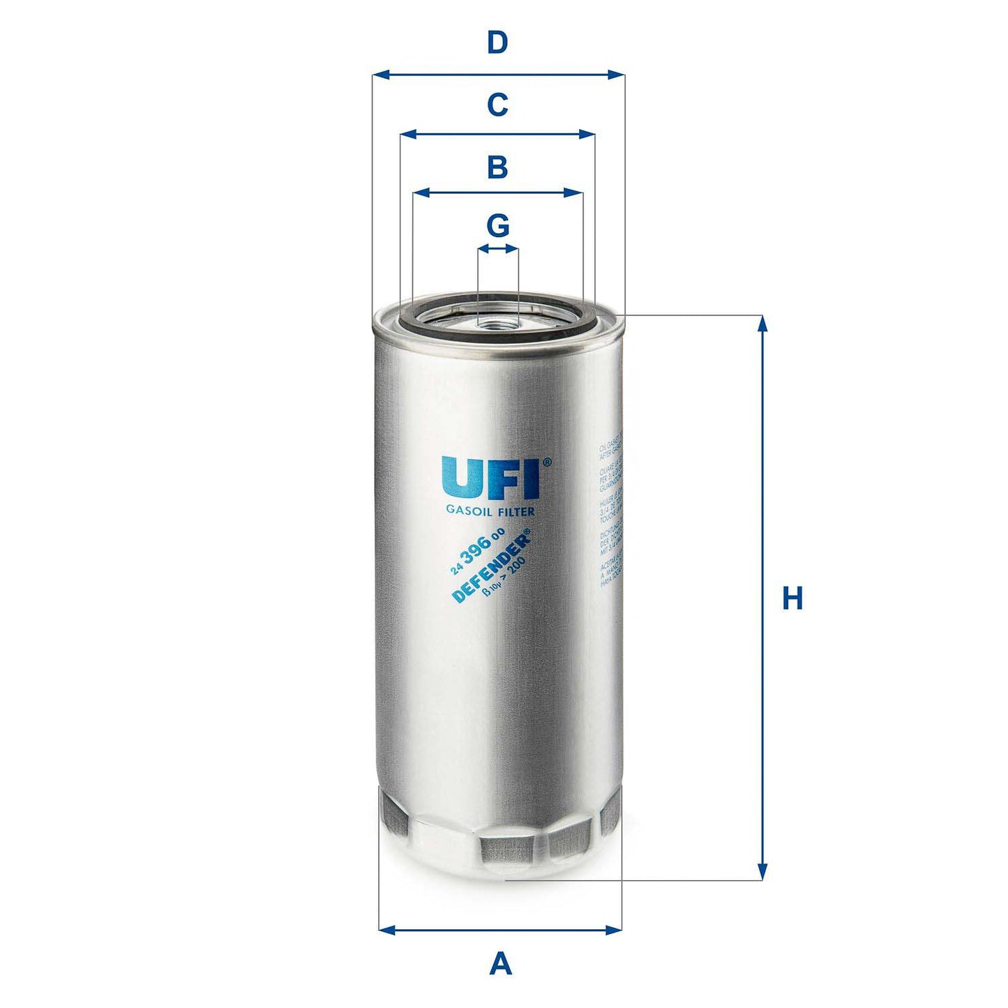 UFI 24.396.00 Fuel Filter