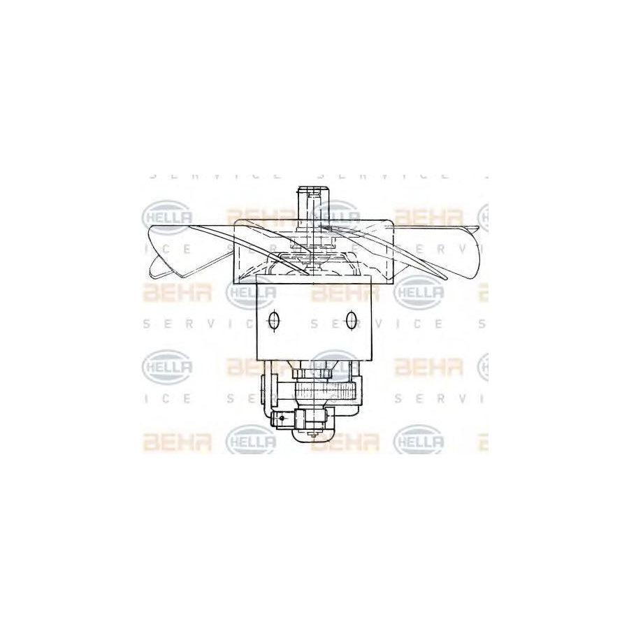 Hella 8EW 009 160-341 Interior Blower