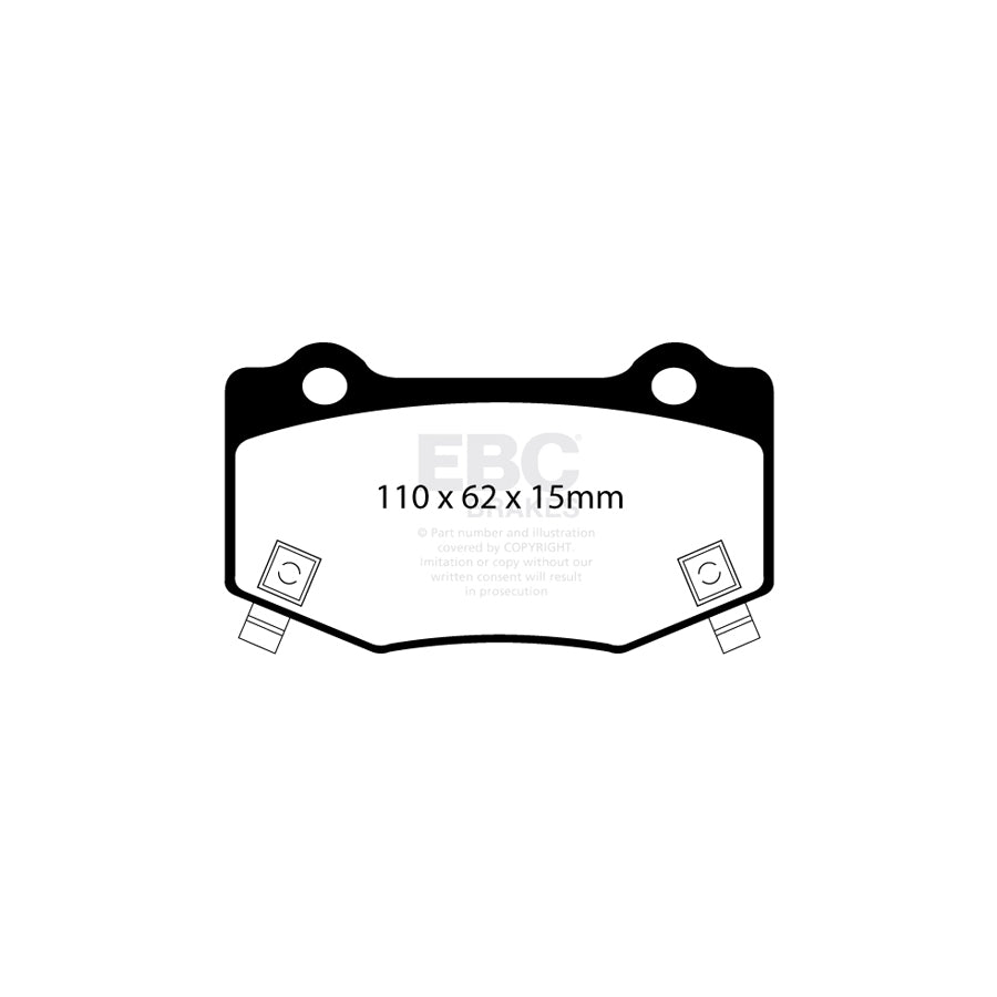 EBC DP83023RPX Chevrolet RP-X Full Race Rear Brake Pads - Brembo Caliper (Inc. Camaro & Corvette C7) 2 | ML Performance UK Car Parts