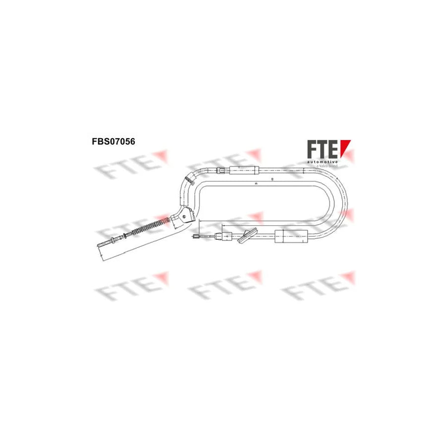 Fte FBS07056 Hand Brake Cable Suitable For Mercedes-Benz B-Class (W245) | ML Performance UK Car Parts