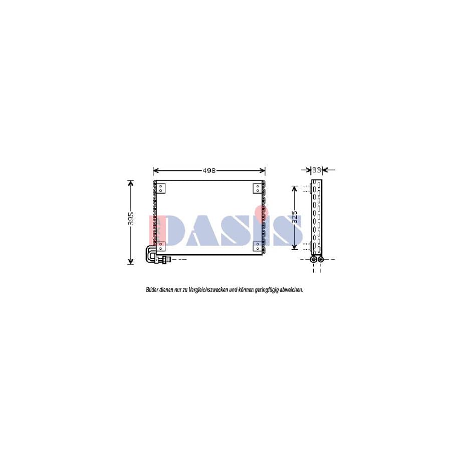 AKS Dasis 072240N Air Conditioning Condenser For Nissan Vanette | ML Performance UK