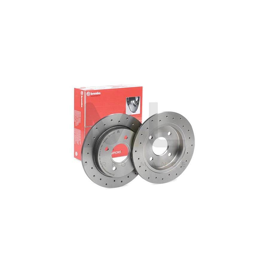 BREMBO XTRA LINE 08.4931.2X Brake Disc Perforated, Solid, Coated | ML Performance Car Parts