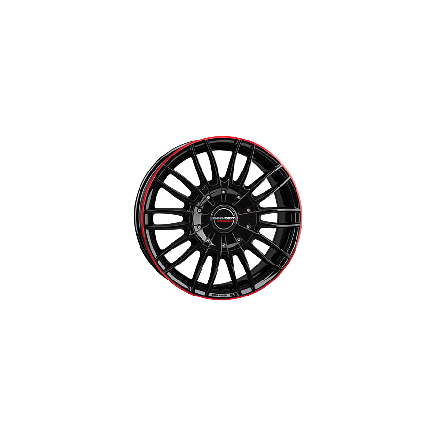 Borbet CW3 7.5x18 ET48 CW3 75848112566,6BGRR Black Glossy Red Ring Wheel | ML Performance UK Car Parts