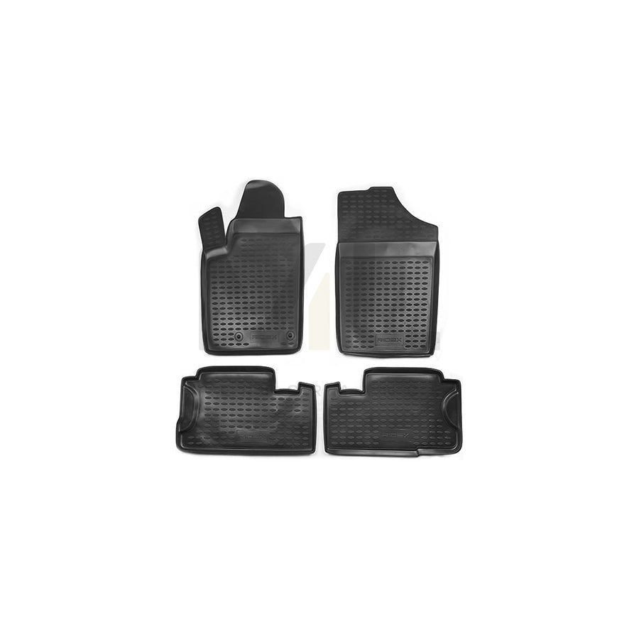 RIDEX Tailored 215A0016 Floor mat set Elastomer, Front and Rear, Quantity: 4, Black | ML Performance Car Parts