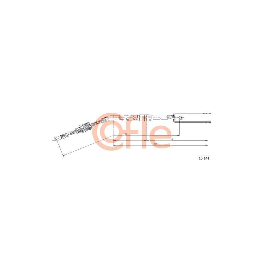 Cofle 15.141 Clutch Cable For Austin Metro Hatchback