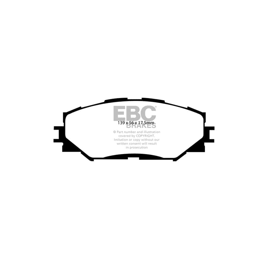 EBC PD06KF598 Toyota Yaris (XP130) Greenstuff Front Brake Pad & USR Disc Kit - ATE Caliper 2 | ML Performance UK Car Parts