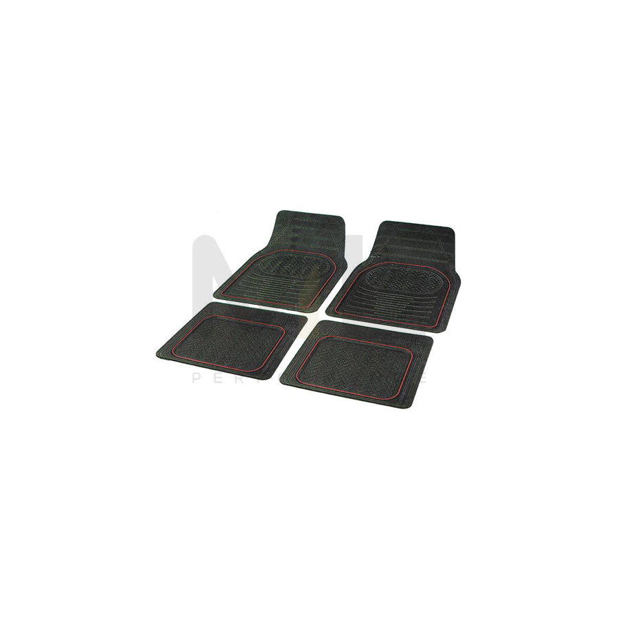 CARPOINT Contour 0314416 Floor mat set Elastomer, Front and Rear, Quantity: 4, Black | ML Performance Car Parts