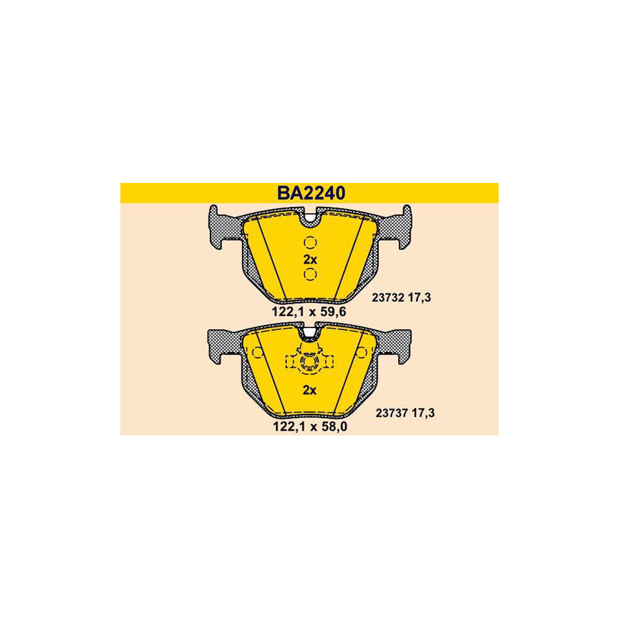 Barum BA2240 Brake Pad Set