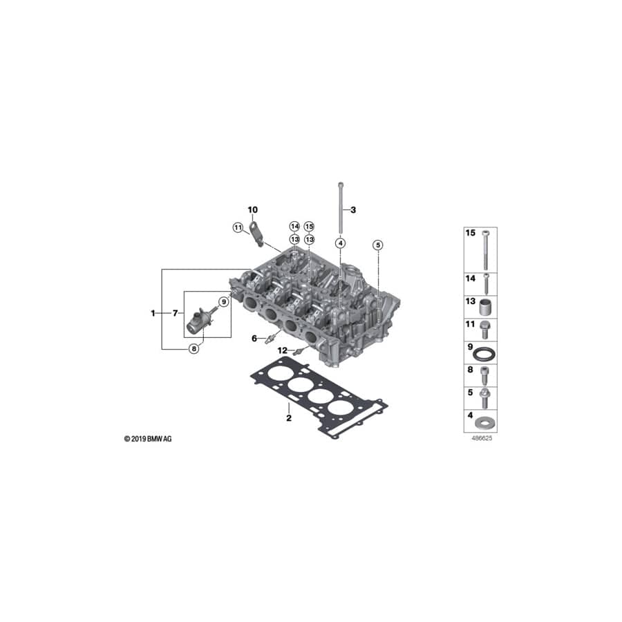 Genuine BMW 11121019166 G01 Cylinder Head With Valve Gear (Inc. X3 30eX) | ML Performance UK Car Parts