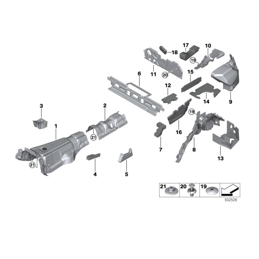 Genuine BMW 51477478488 G07 Sound Insulation, Waistrail, Rear Right (Inc. X7 50iX, X7 40iX & X7 M50dX) | ML Performance UK Car Parts