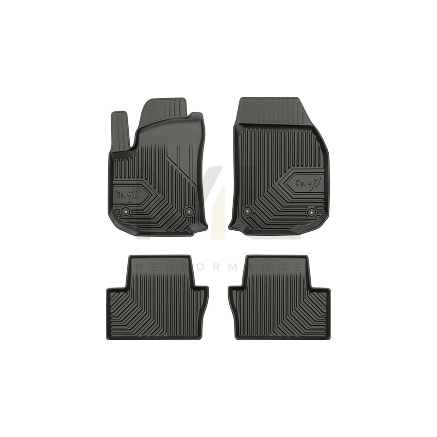 FROGUM Tailored, No.77 77408814 Floor mat set for OPEL Zafira B (A05) Elastomer, Front and Rear, Quantity: 4, Black | ML Performance Car Parts