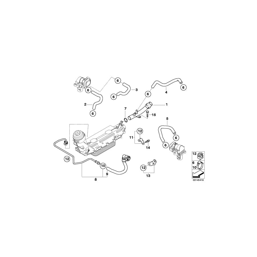 Genuine BMW 11537792214 E65 Holder (Inc. 745d) | ML Performance UK Car Parts