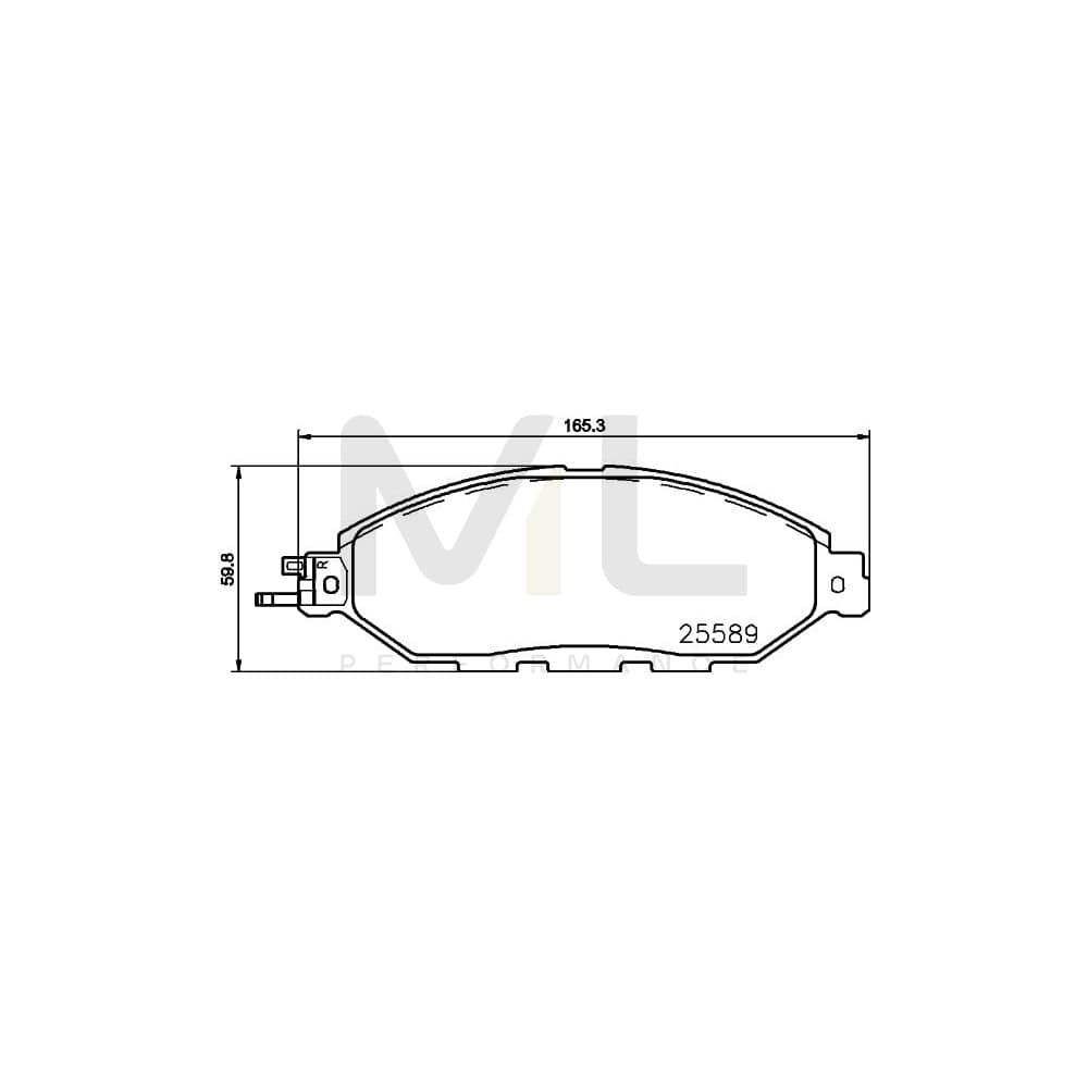 Hella 8DB 355 021-711 Brake Pad Set Not Prepared For Wear Indicator | ML Performance Car Parts