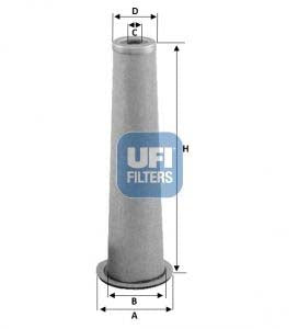 UFI 27.A61.00 Secondary Air Filter