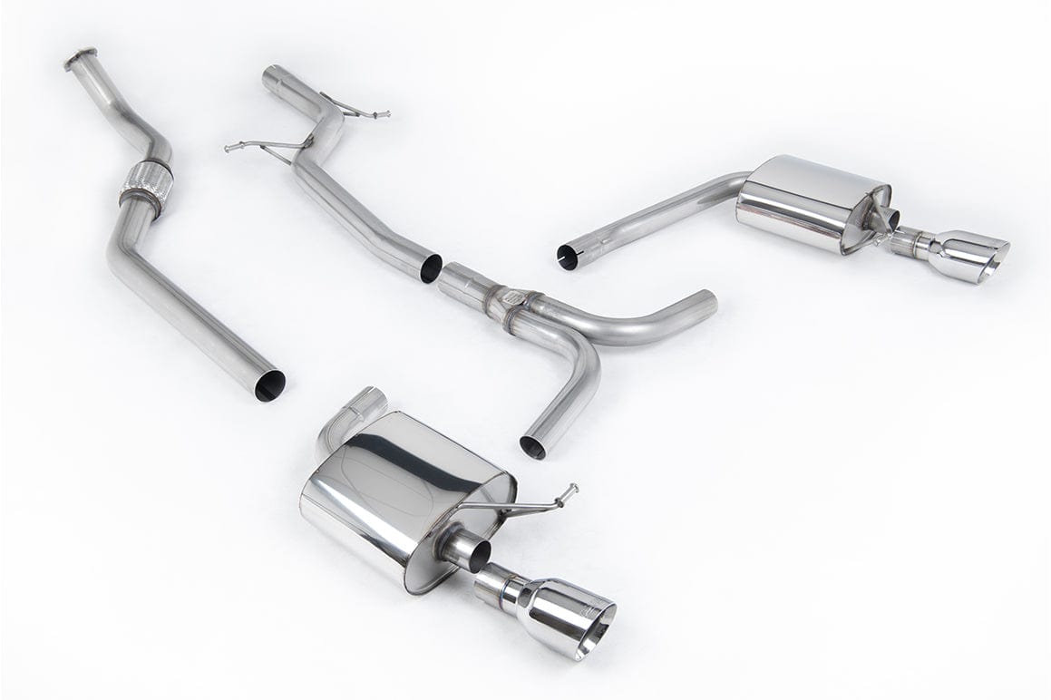 MillTek SSXAU629 Audi A4 Non-Resonated Dual Outlet Cat-Back Exhaust