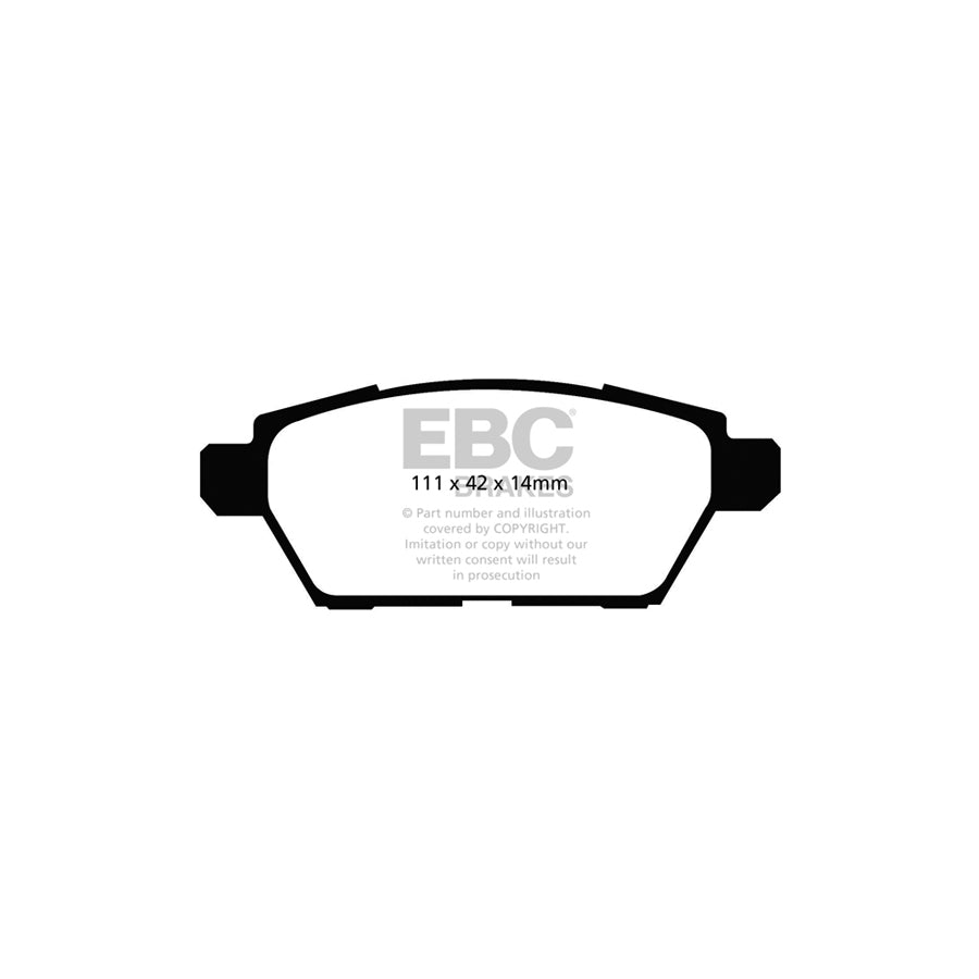 EBC DP41766R Mazda 6 Yellowstuff Rear Brake Pads 2 | ML Performance UK Car Parts