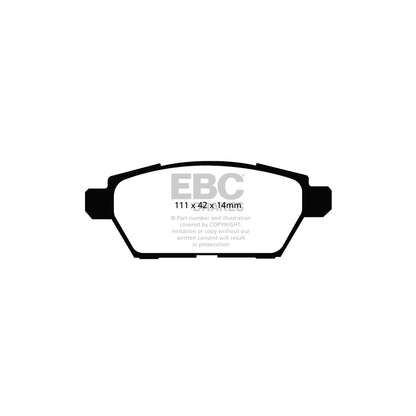 EBC DP41766R Mazda 6 Yellowstuff Rear Brake Pads 2 | ML Performance UK Car Parts