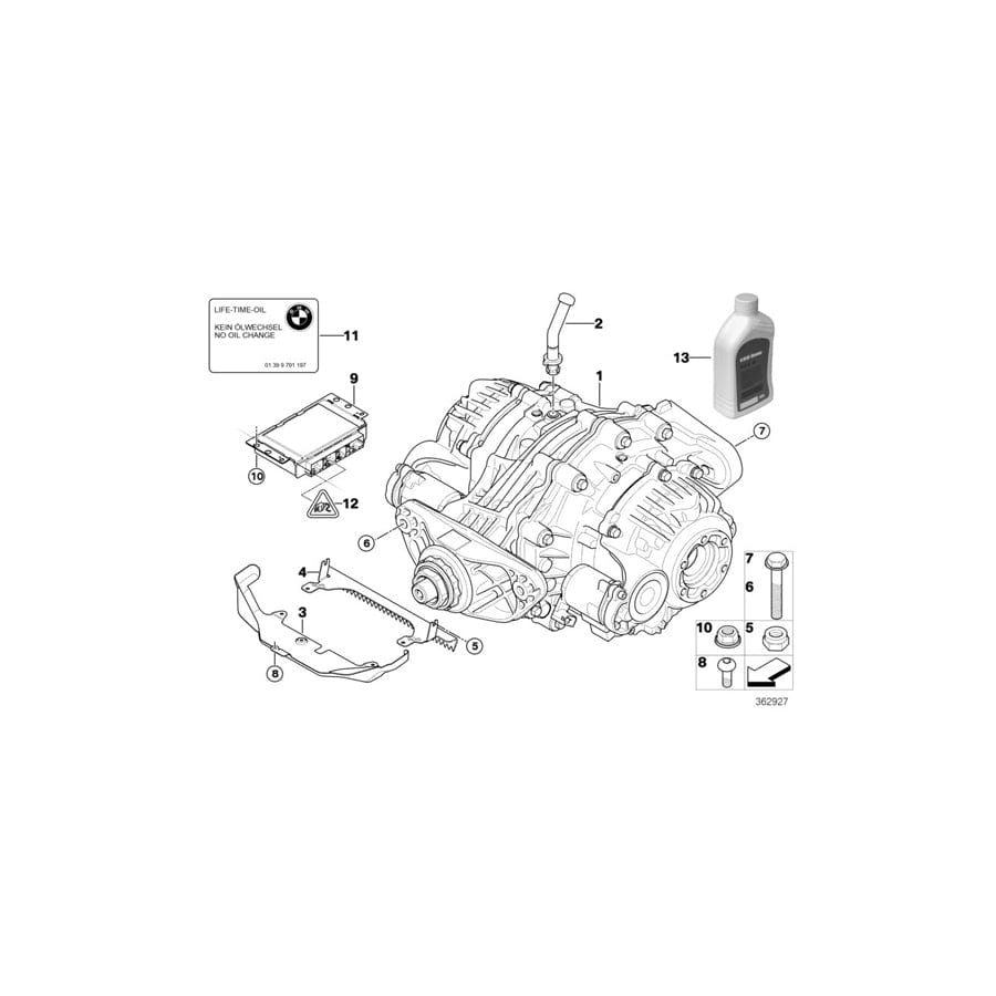 Genuine BMW 33107582389 E71 Exchange Rear Differential Qmv I= 3,64 (Inc. X6) | ML Performance UK Car Parts