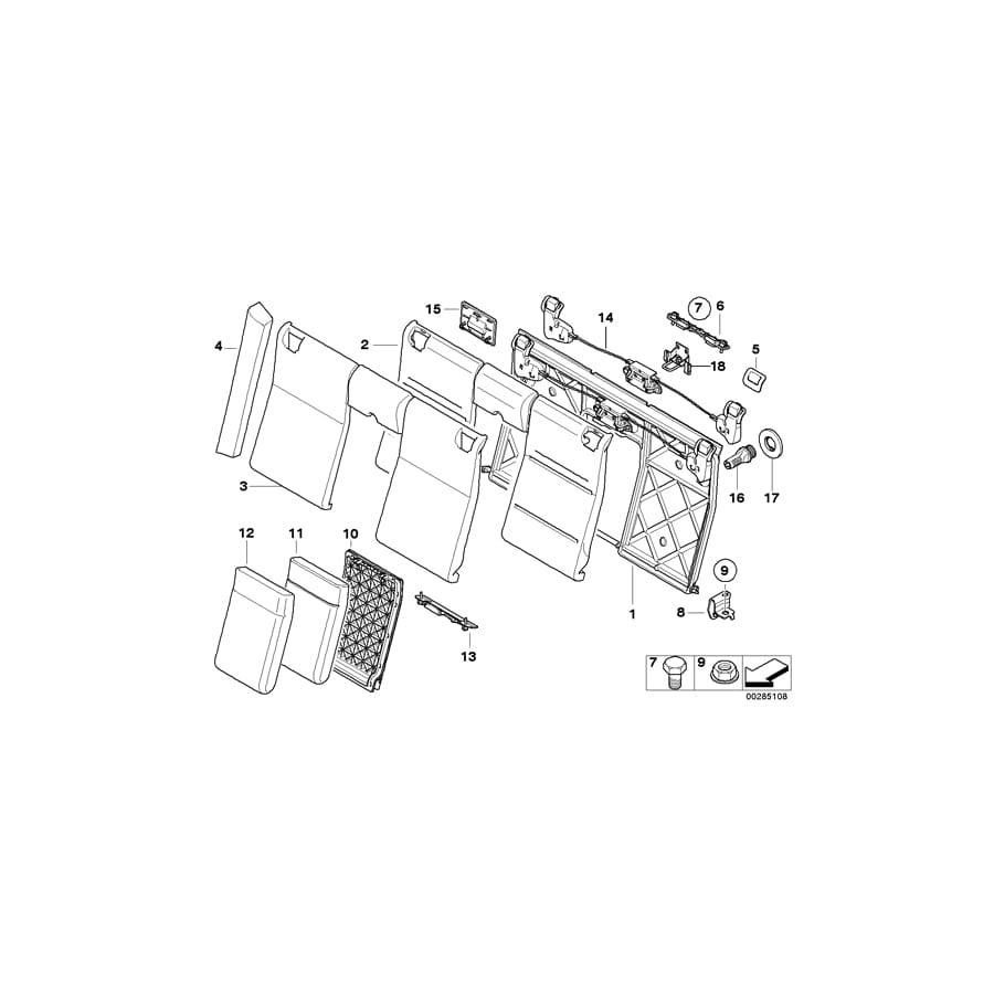 Genuine BMW 52209145089 E93 E93 Cover, Release JADEGRAU (Inc. 335i, 320d & 330i) | ML Performance UK Car Parts